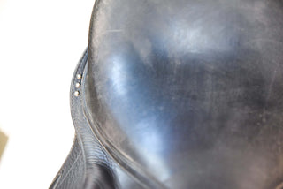 Jens Brockmann Dressursattel 17,5 Zoll schwarz Lack Strass gebraucht - Zustand sehr gut