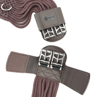 Kieffer Schnurengurt Cotton Contour braun – gepolstert, anatomisch, für empfindliche Gurtlage
