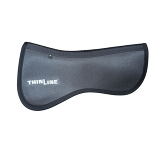 Sattelpad stoßdämpfend für empfindliche Pferde – ThinLine Perfect Fit schwarz