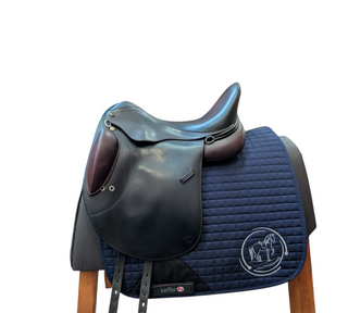 Cordis Delgado Dressursattel schwarz braun 18 Zoll gebraucht - Zustand gut
