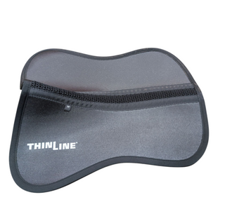 Sattelpad stoßdämpfend für empfindliche Pferde – ThinLine Perfect Fit schwarz